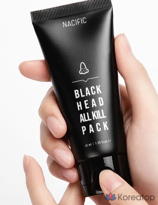 Набор NACIFIC Blackhead All-Kill Wash-Off Mask Pack, маска для носа + кисточка для удаления черных точек, 1 комплект, 4 штуки, фото 7
