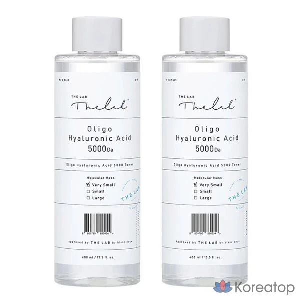 Тоник THE LAB by blanc doux Oligo с гиалуроновой кислотой 5000, 400+400 мл, 400 мл, 1 шт.