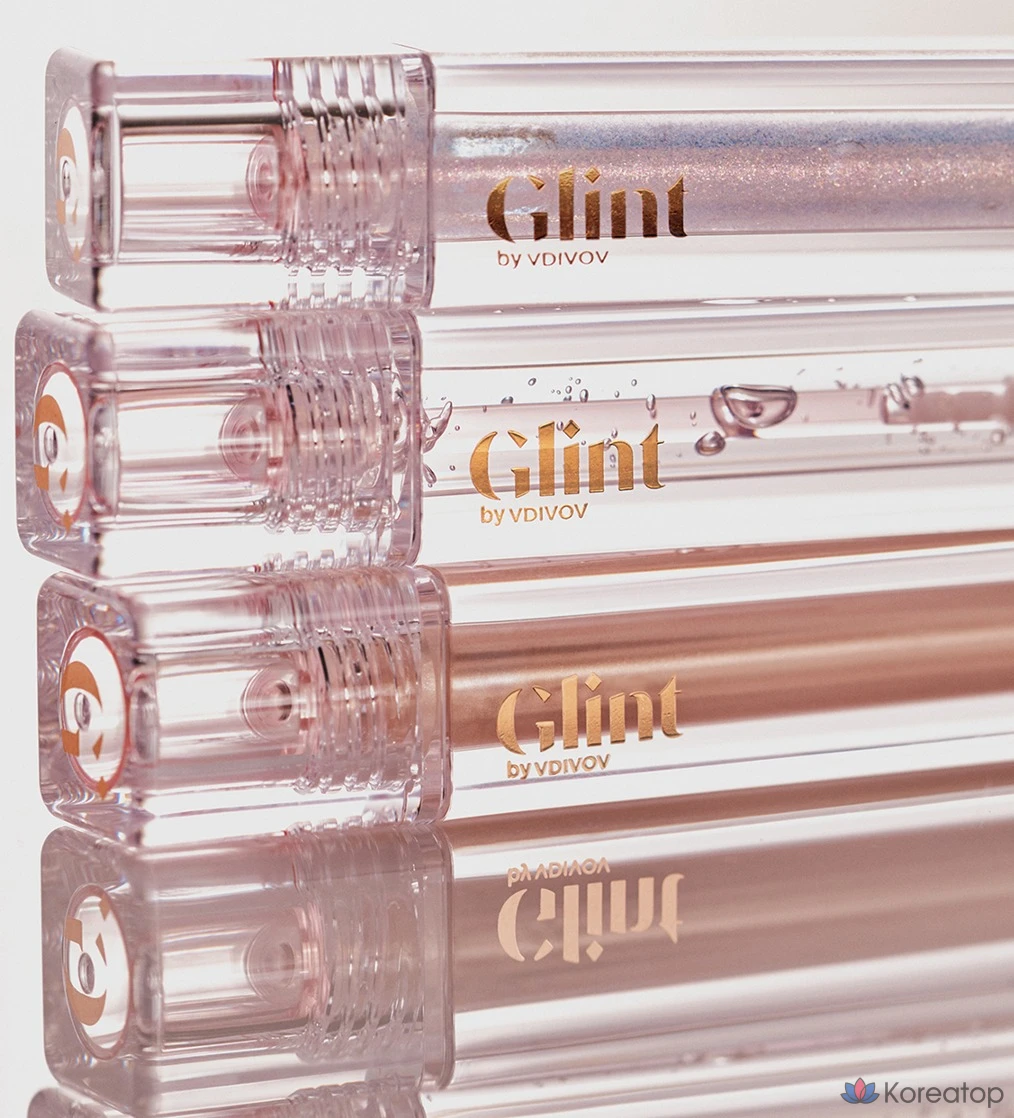 Жидкий гелевый хайлайтер Glint by VDIVOV, блеск для губ 02, 1 шт., фото 8