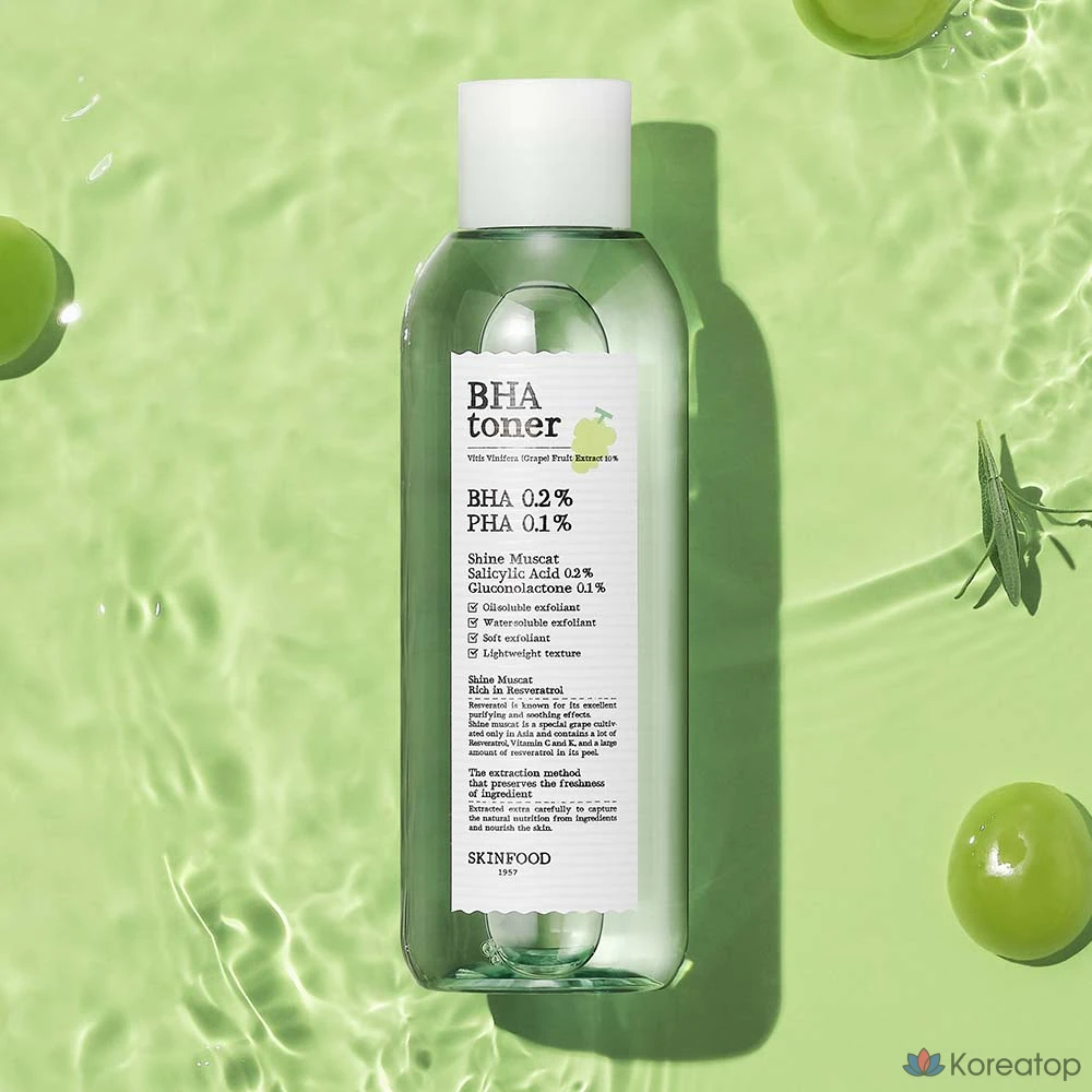 Тоник Skinfood Shine Muscat BHA, 200 мл, 1 шт.