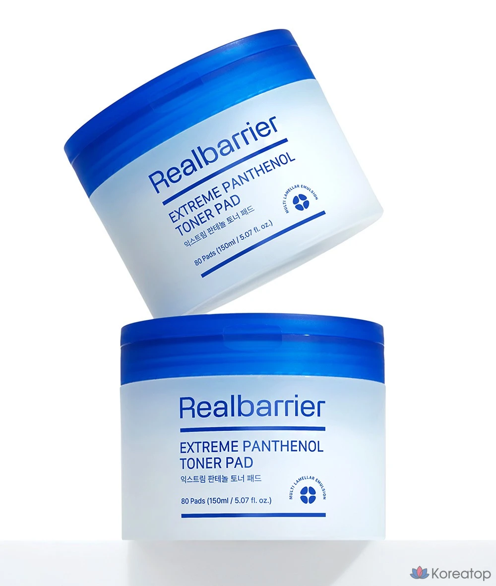 Тоник-подушечки Real Barrier Extreme с пантенолом, 150 мл, 80 листов, 1 упаковка.