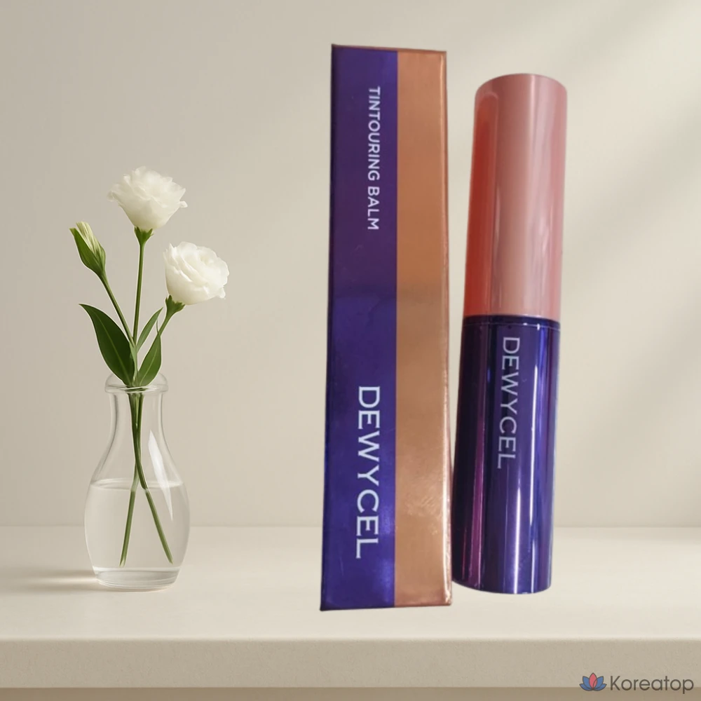 Dewycell Tinting Touring Balm Lip Balm Lipstick Lip Gloss Lip Tint Color Lip Moisturizing Lip Lip Makeup Lip Protection Lip Moisturizing Lip Care Lip Color Lip Makeup, 02. Rare Coral, 4.5g, 1 шт., фото 3