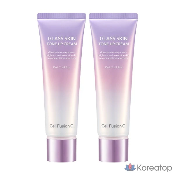 Крем для выравнивания тона кожи Cellfusion C NEW Glass Skin Tone-Up Cream, белый, 50 мл, 1 шт.