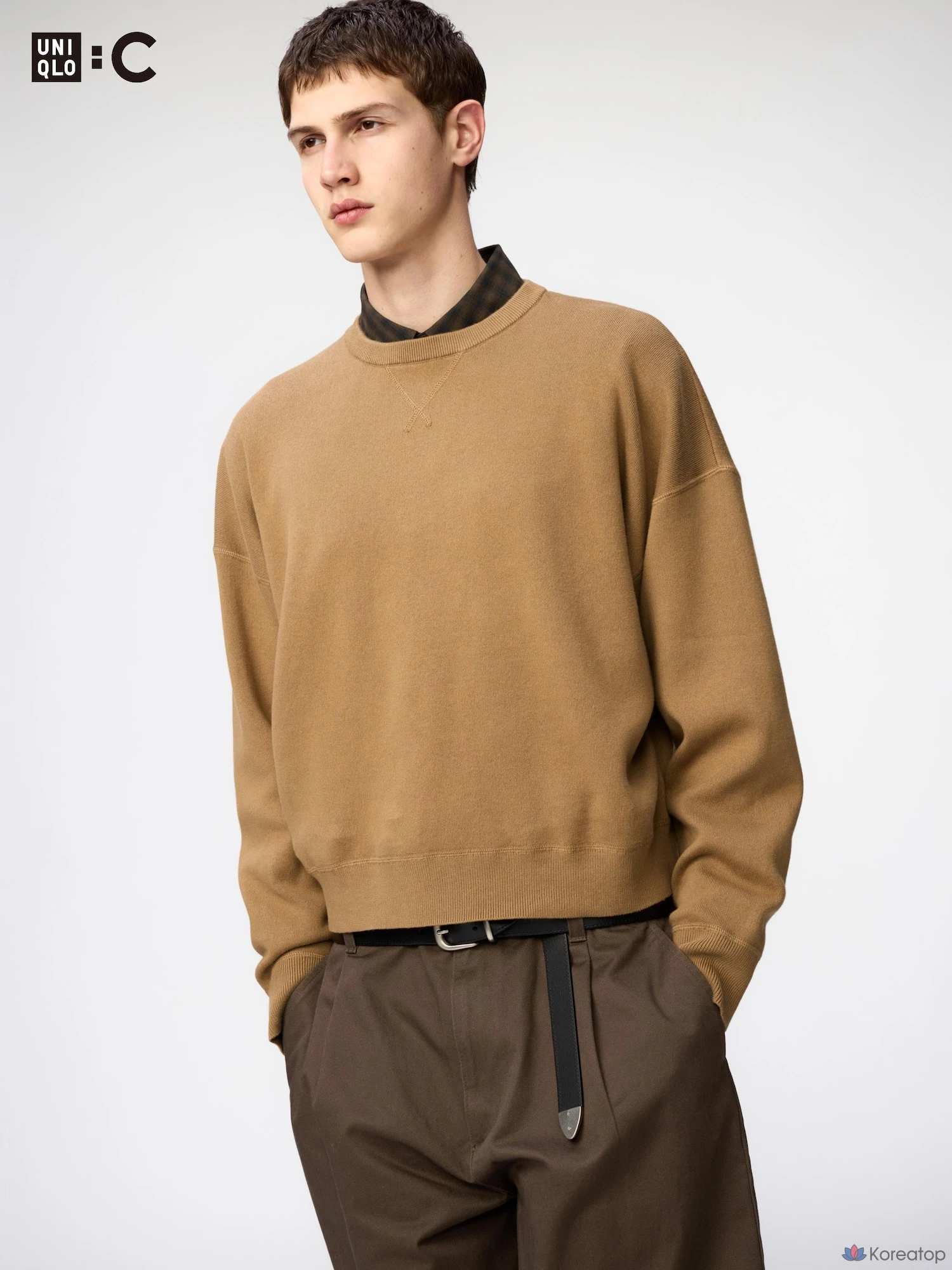 Свитер Uniqlo Smooth Cotton Crew Neck Sweater
