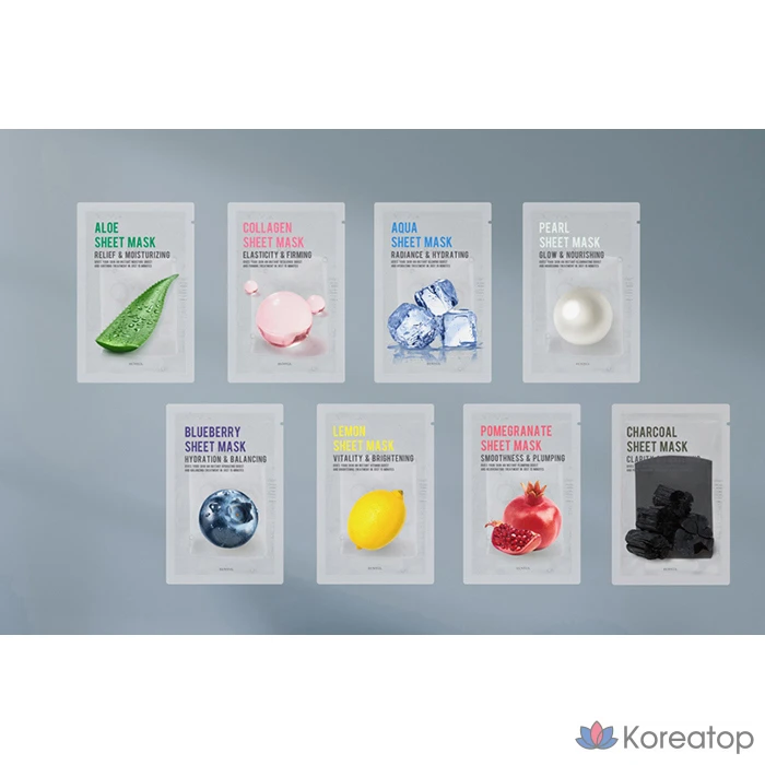 Набор масок для лица Silver Purity Pearl Mask, 1 упаковка, 60 листов., фото 8