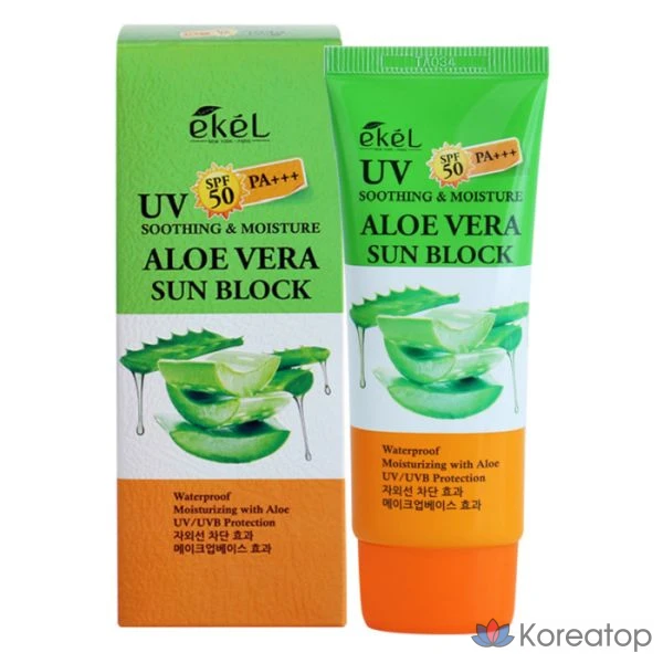 Ekel Soothing & Moisture Aloe Vera Sunblock (70 мл) SPF50 PA+++