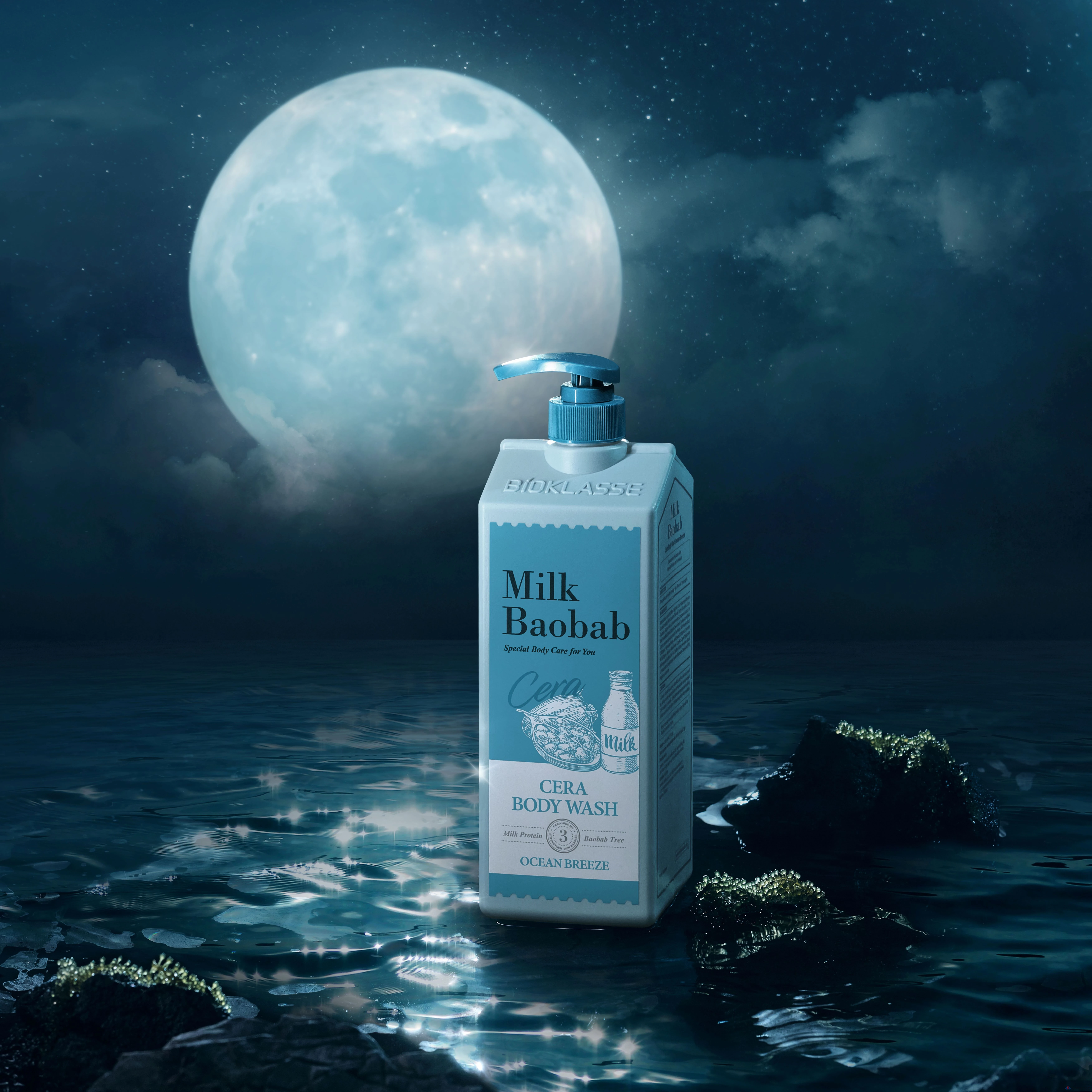 Гель для душа Milk Baobab Sera Ocean Breeze, 1,2 л, 1 шт.