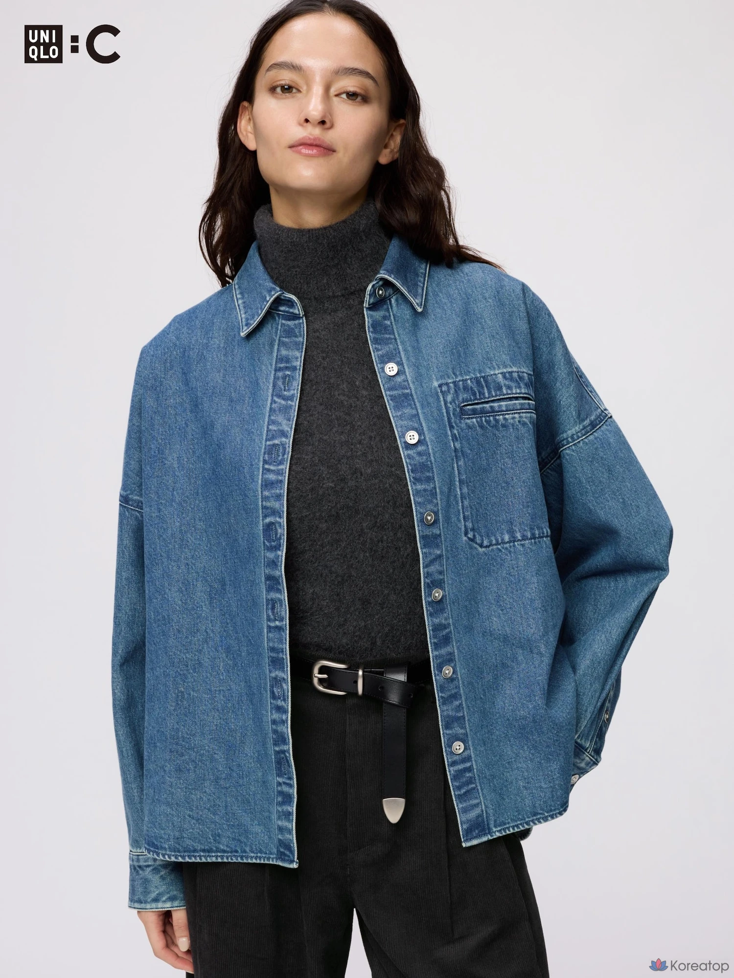 Рубашка-куртка Uniqlo Denim Relaxed Shirt Jacket