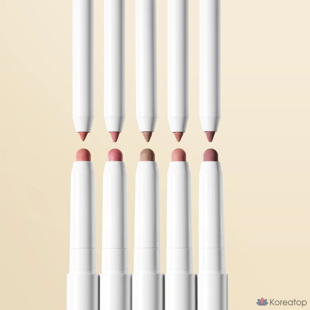 Карандаш для губ Heart Percent Dot On Mood + тонкий карандаш для губ, оттенок 17 Taupe Beige, 1 шт.