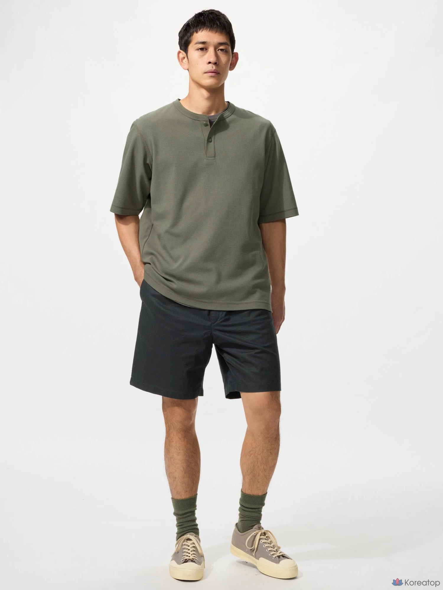 Шорты Uniqlo Linen Blend Easy Short Pants