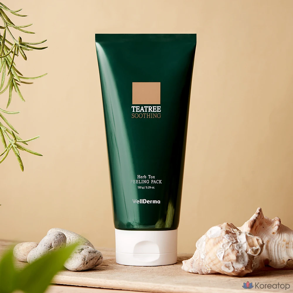 Набор для пилинга WellDerma Chaisul Tea Tree Herb Tox Peeling Pack, 150 г, 1 упаковка.