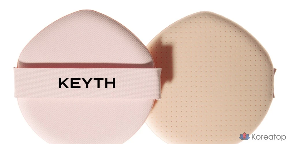 Тональный крем-кушон KEYTH Colored Pink Magnet Cushion Foundation, 2 шт., 15 г, сменный блок, 2 шт., 15 г, оттенок 02, светло-бежевый, 1 шт.