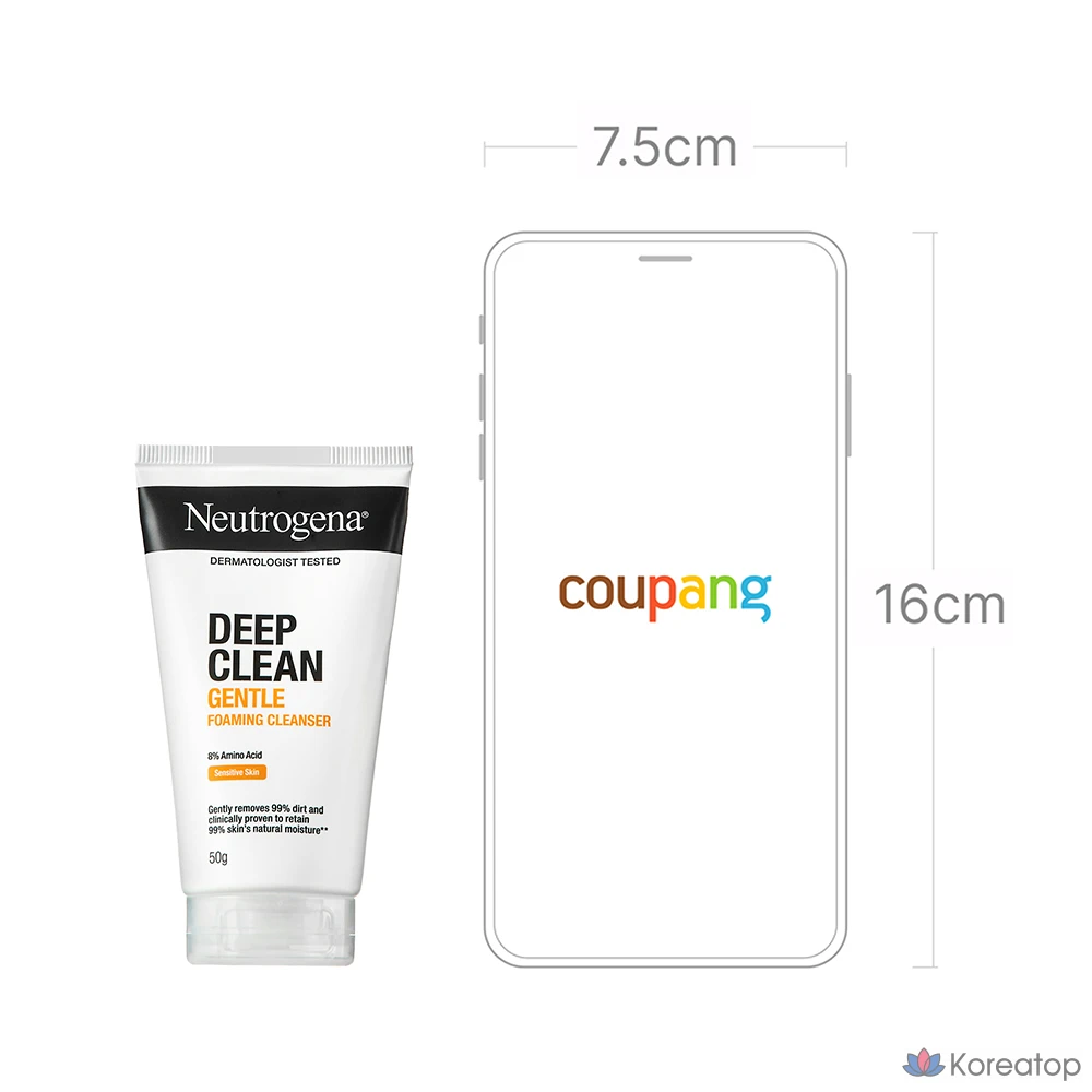 Пенящееся очищающее средство Neutrogena Deep Clean Gentle, 50 г, 1 шт.