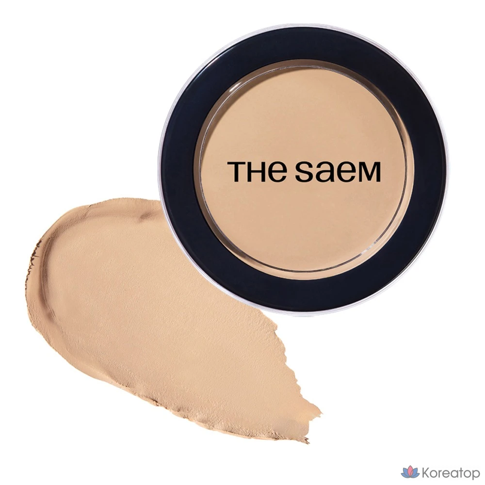 Консилер The Saem Cover Perfection Pot, 6 г, 0,5 г, цвет «Ледяной бежевый», 1 шт.