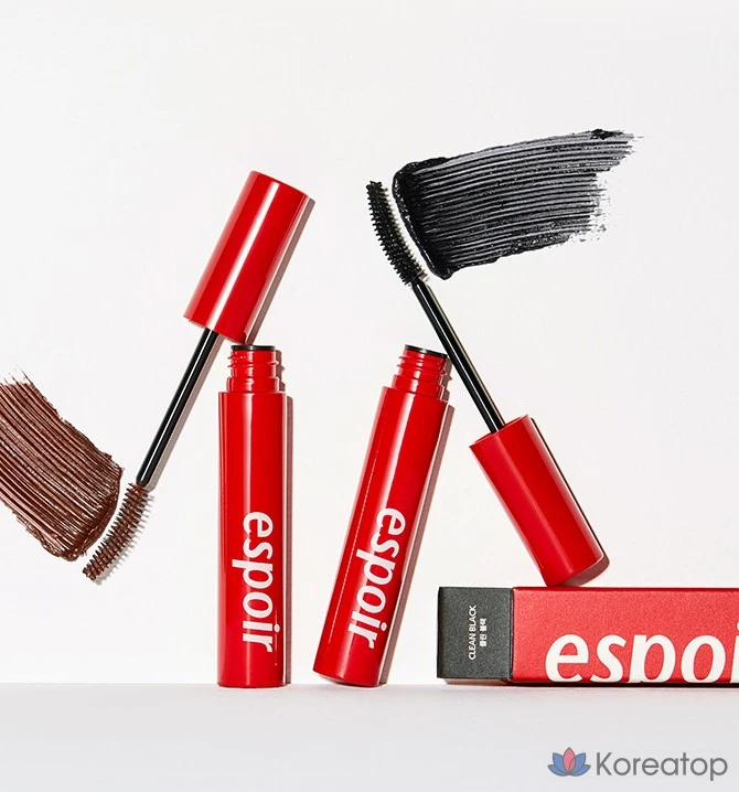 Водостойкая тушь для ресниц Espoir Waterproof XP No-Mudging Mascara, 9 г, темно-коричневый цвет, 1 шт., фото 5