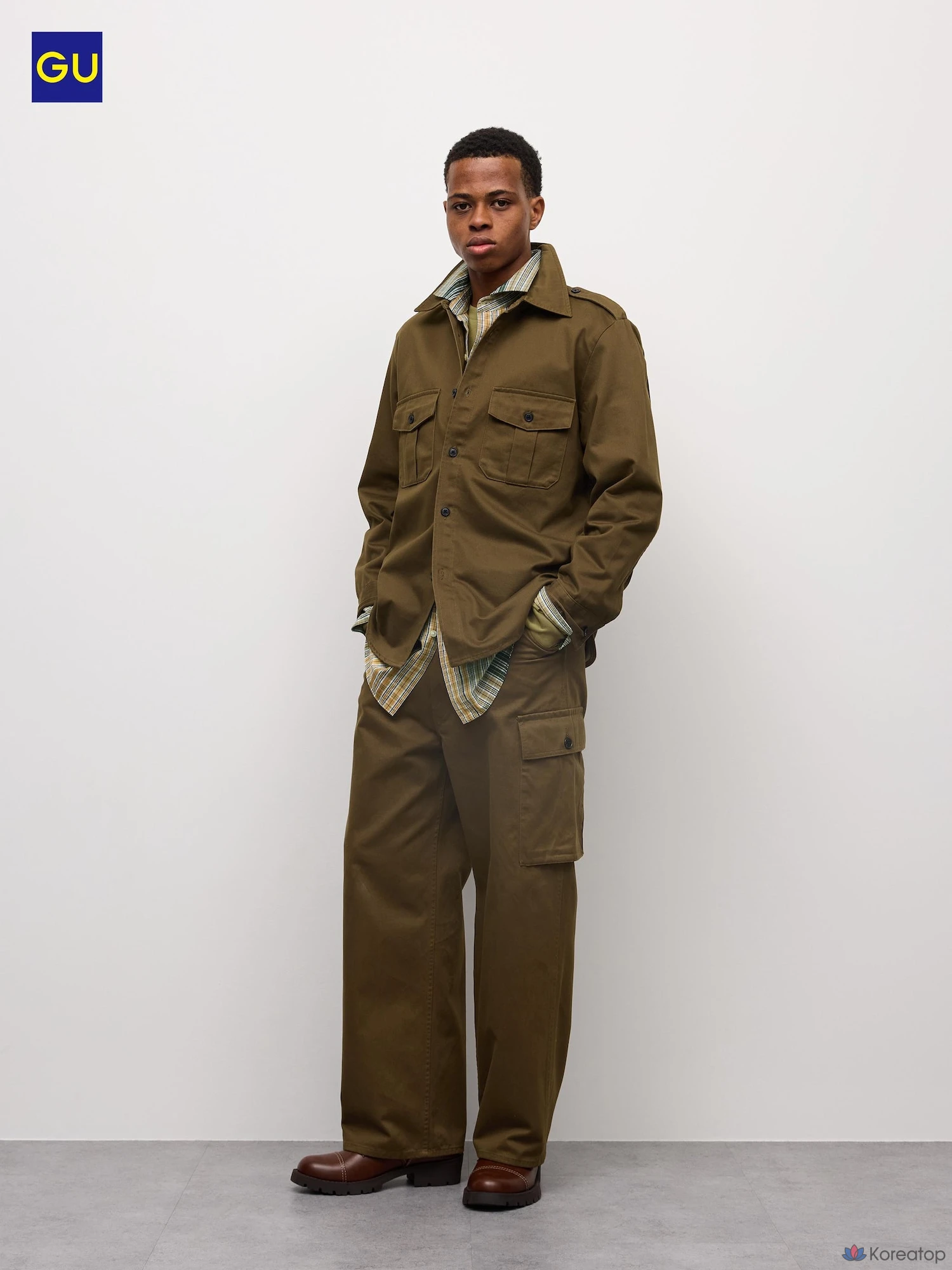 Брюки Uniqlo Cotton Wide Utility Pants