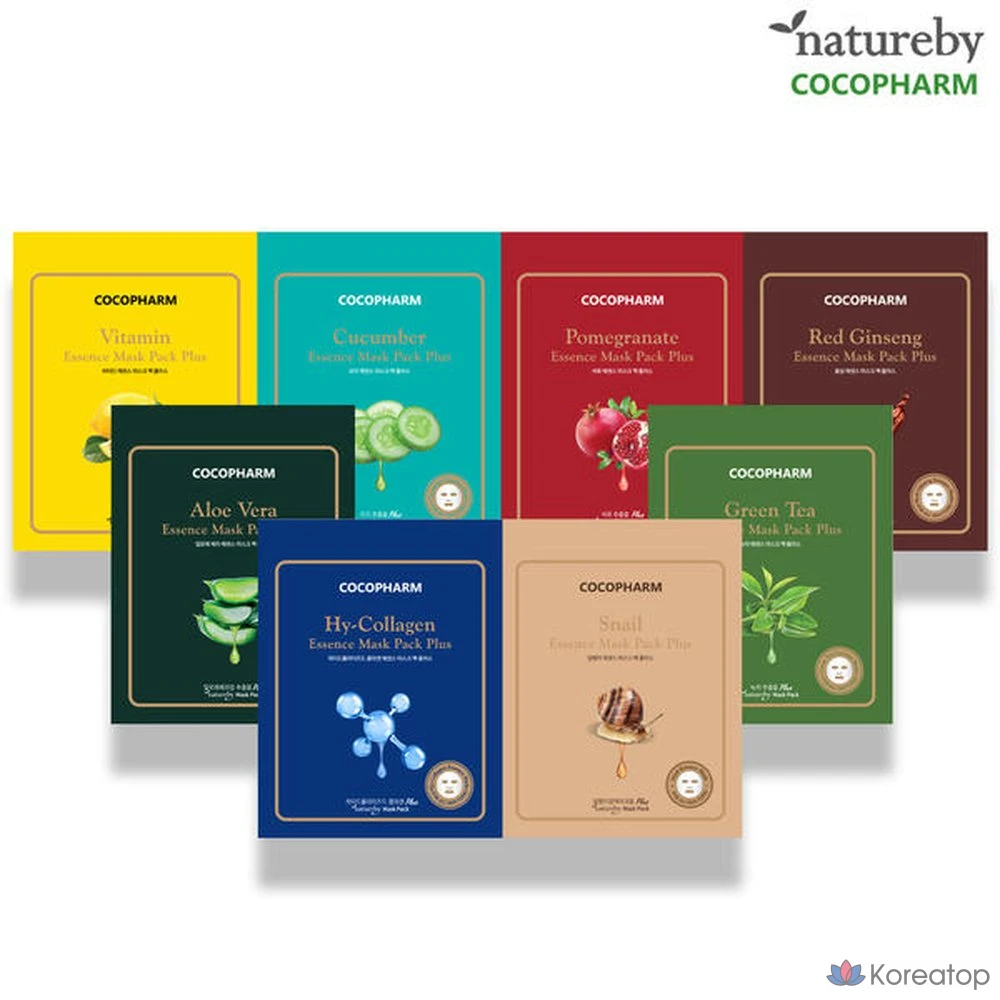 Набор масок для лица Natureby Essence Mask Pack Plus, 80 листов, 80 штук.