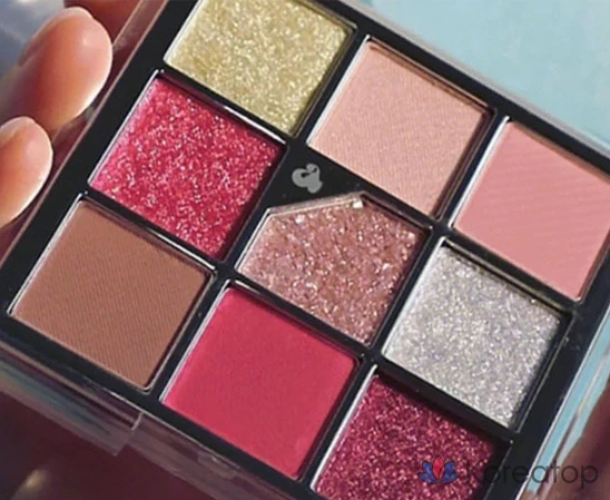 Палетка теней для век Unleashia Glitterpedia, № 7, оттенок «Персиковый», 1 шт.