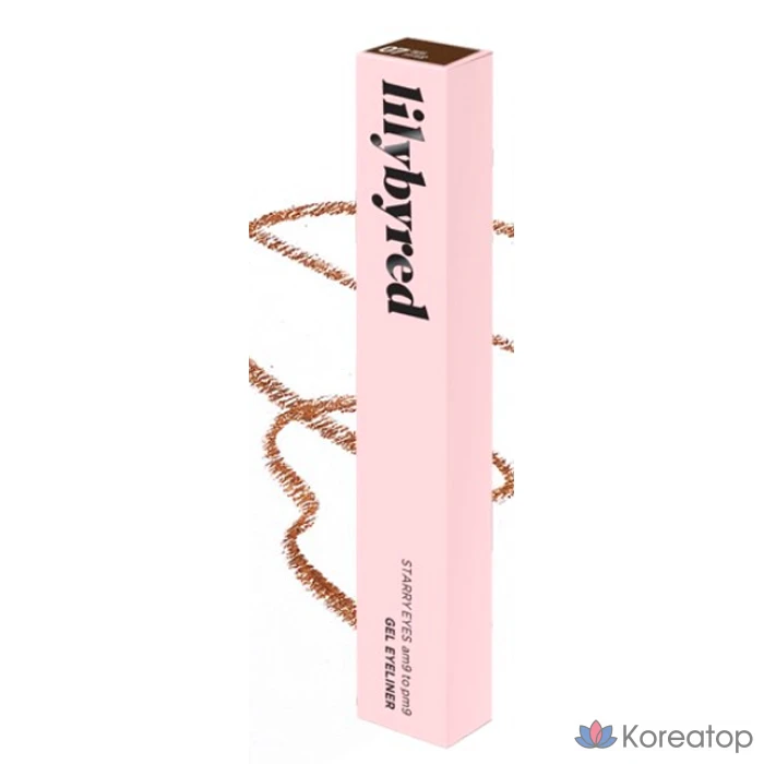 Гелевая подводка для глаз Lilybyred Stareyes Nine to Nine, 0,5 г, оттенок 07, матовый коричневый, 1 шт., фото 2