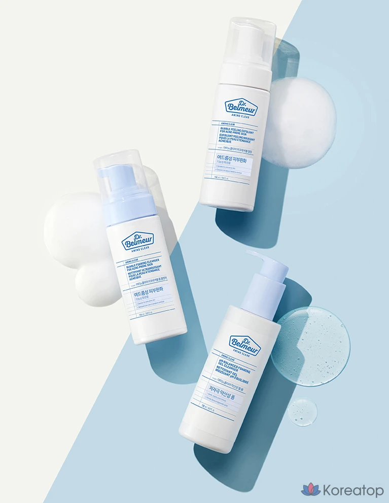 Очищающий гель-пенка Dr. Belmer Amino Clear с мягкой кислотностью от The Face Shop, 190 мл, 1 шт.