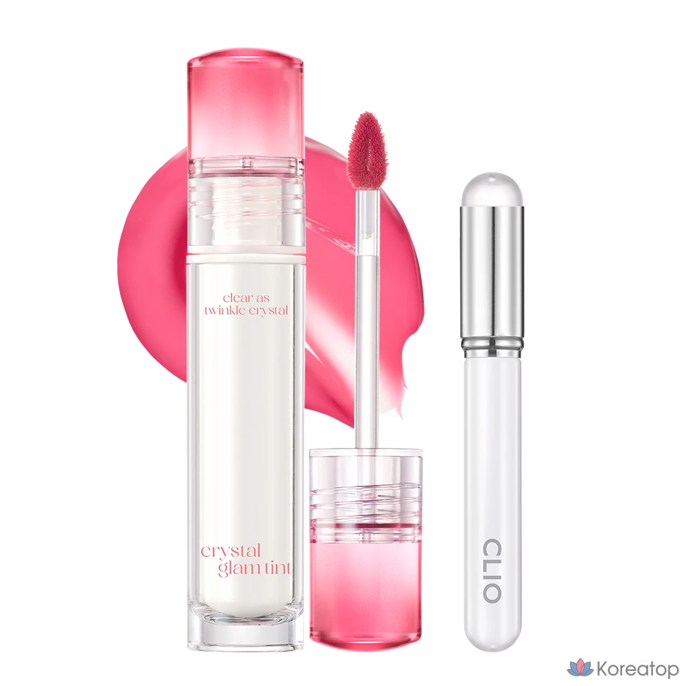 Тинт для губ Clio Crystal Glam + кисточка для губ, 1 шт., оттенок 003 Blushed Peach