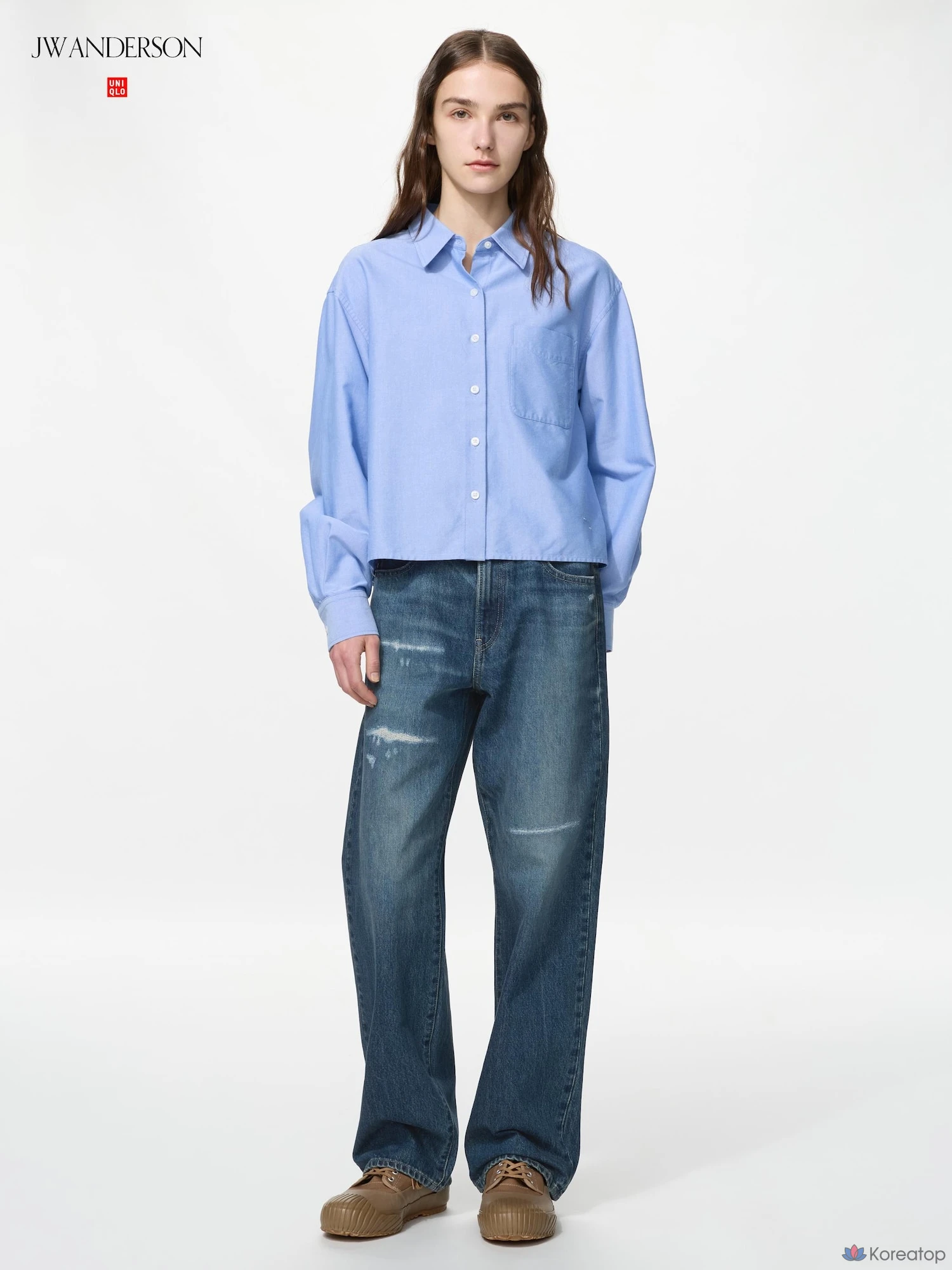 Джинсы Uniqlo Straight Jeans (Damage)