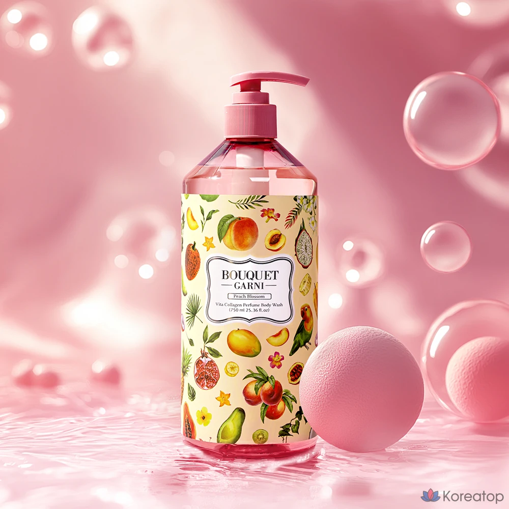 Гель для душа Bouquet Garni Vita Collagen с ароматом персикового цветка, 750 мл, 1 шт.