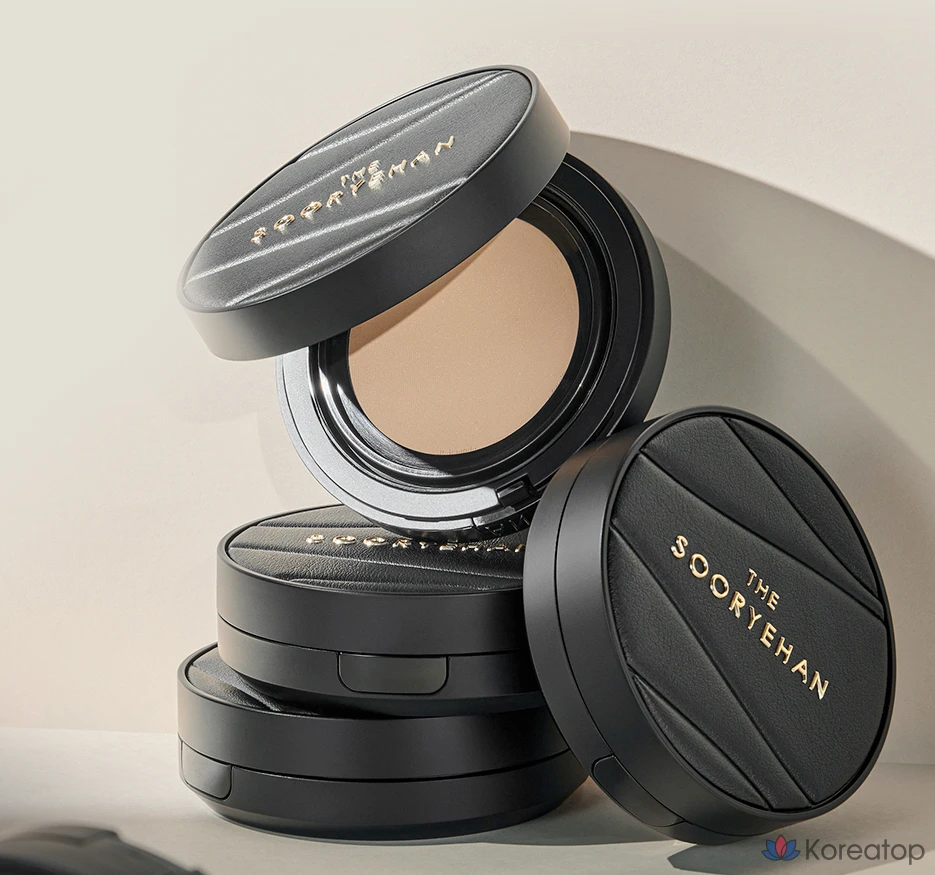 Сменный блок тонального крема Sooryehan The Black Tension Fit Mesh Cushion Foundation, 13 г, № 21, 1 шт., фото 8
