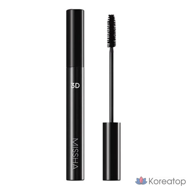 Тушь для ресниц Missha 3D, 7 г, черная, 1 шт.