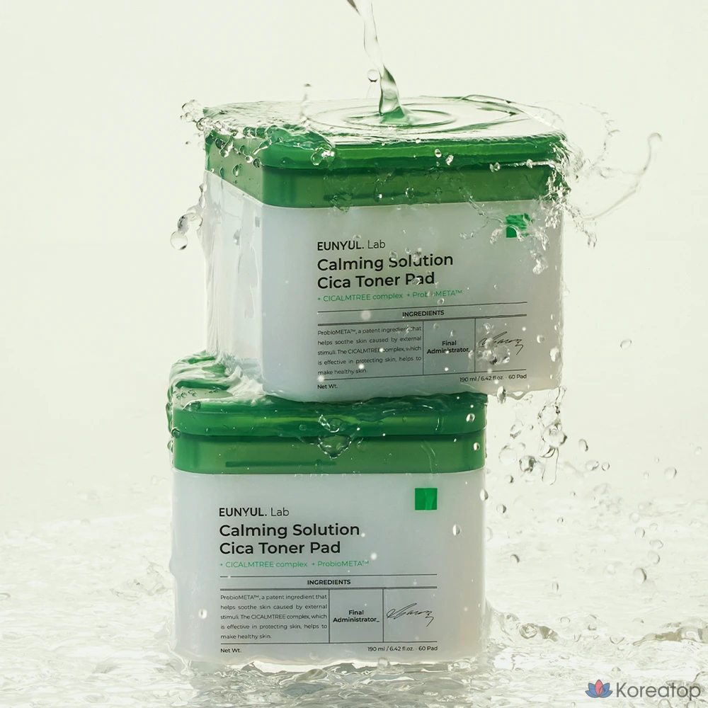 Тонизирующие подушечки Silver Lab Calming Solution Cica, 190 мл, 60 листов, 1 упаковка.