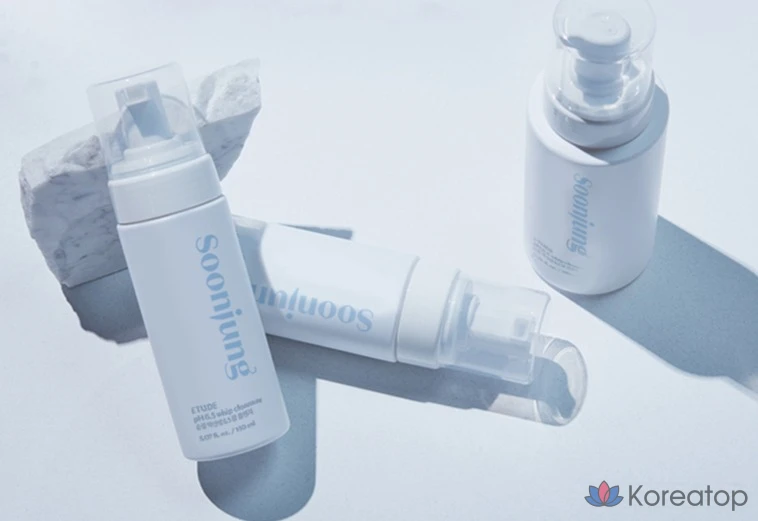 Очищающее средство для лица Etude House Soonjung Mildly Acidic 6.5 Whip Cleanser, 250 мл, 1 шт., фото 10