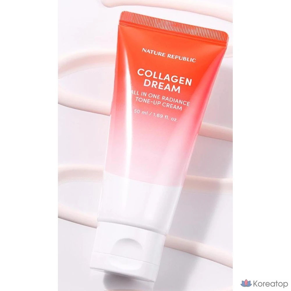 Крем для выравнивания тона кожи Nature Republic Collagen Dream All-in-One Radiance Tone-Up Cream, 50 мл, 1 шт.