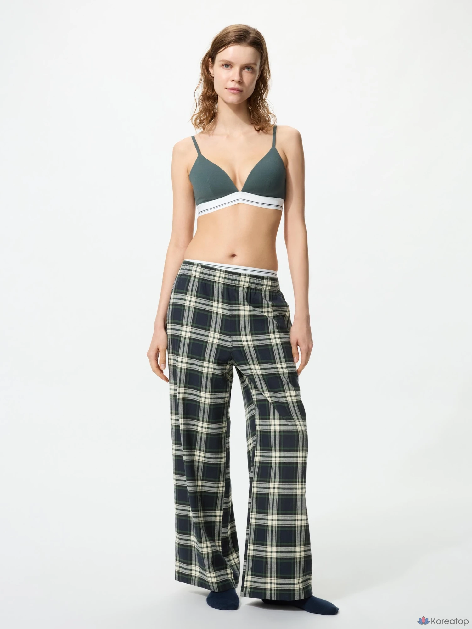 Брюки Uniqlo Flannel Easy Pants, в клетку