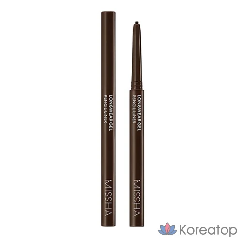 Гелевый карандаш для глаз Missha Longwear Gel Pencil Liner, 0,14 г, цвет ореховый, 1 шт.