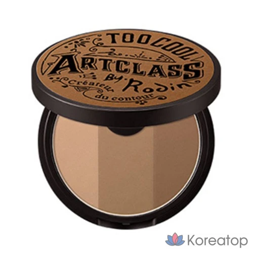 Набор для рисования Too cool for school Art Class от Rodin: тени 9,5 г + кисть для контурирования Dual Contur, классическая, 1 шт., фото 2