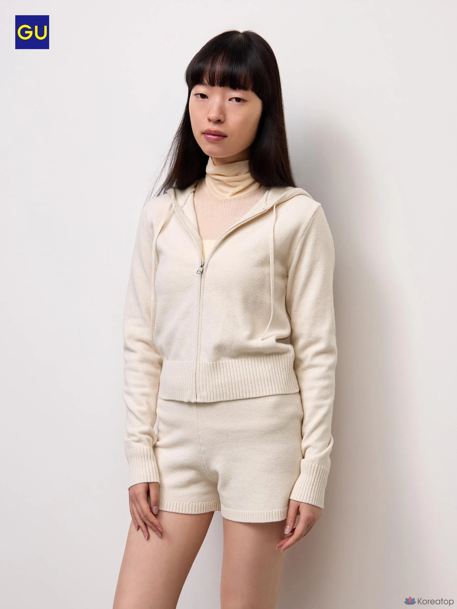 Худи на молнии Uniqlo Knit Full Zip Hoodie