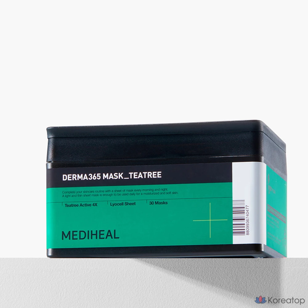 Маска для лица Mediheal Derma365 с маслом чайного дерева, 30 штук, 3 упаковки., фото 2