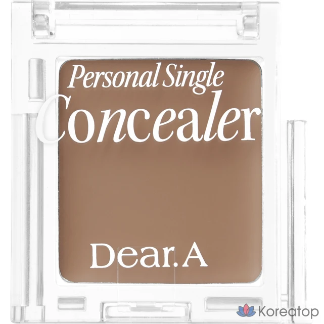 Dear.A Personal Single Concealer (Duo Set) Dear.A Concealer Concealer Palette Skin Tone Coverage Adhesion, 1 ea, No. 4 Chestnut