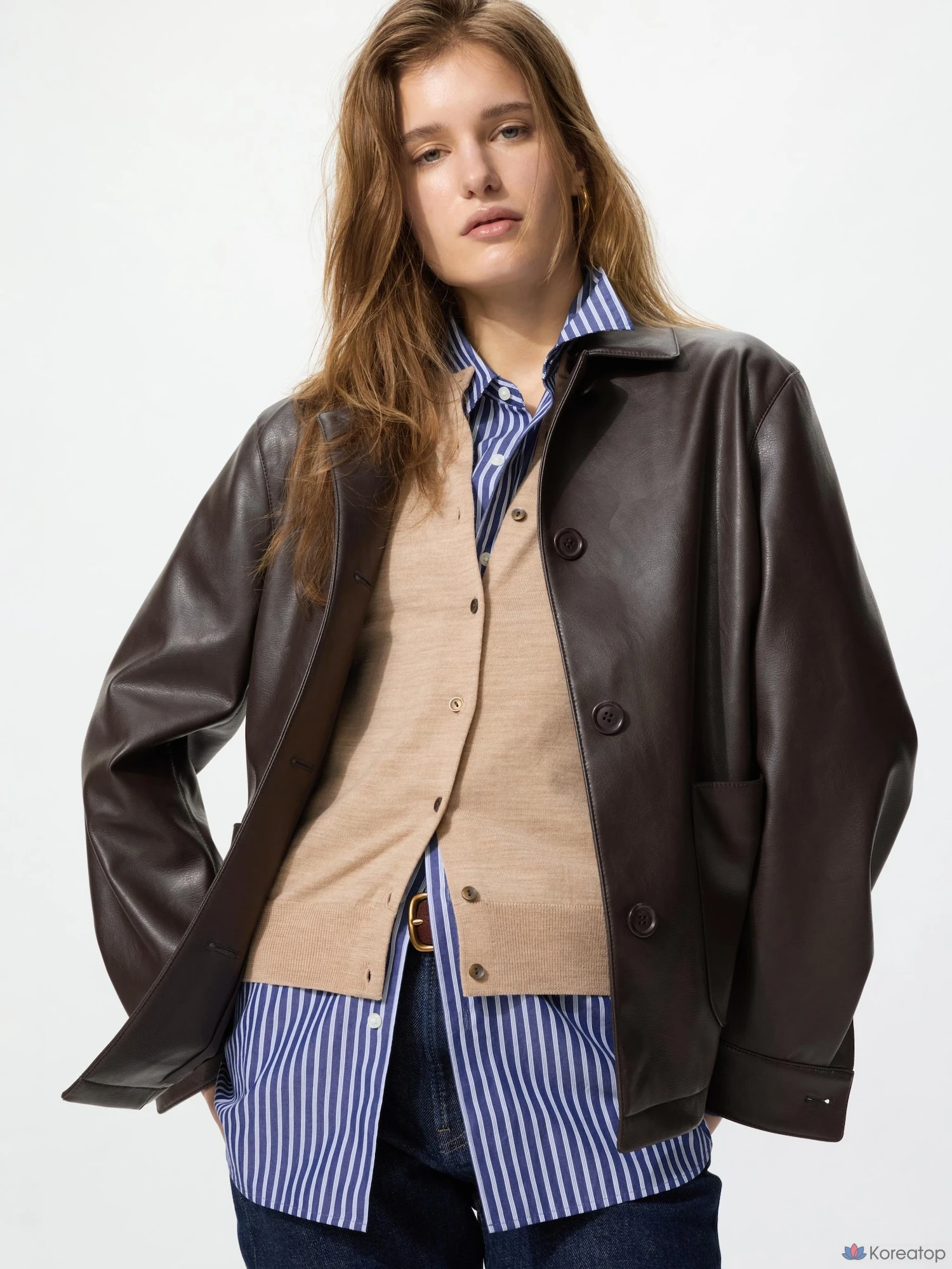 Куртка-рубашка Uniqlo Coating Relax Shirt Jacket