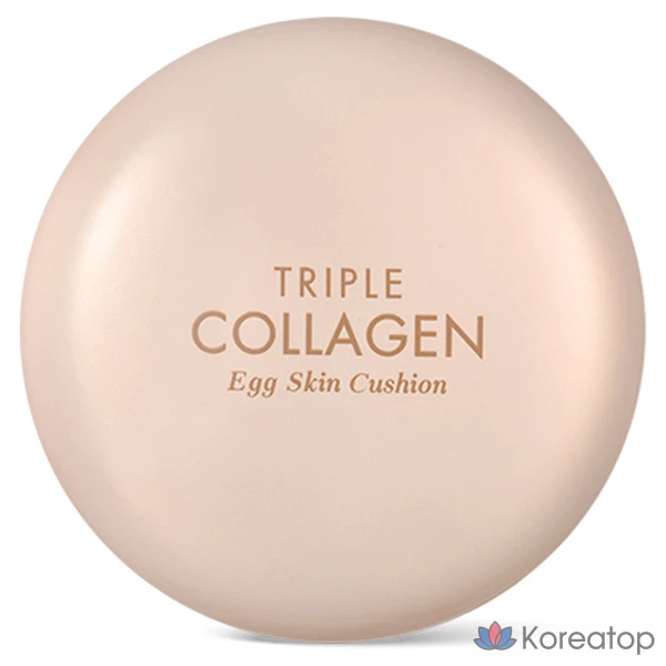 Тональный крем-кушон Tony Moly Triple Collagen Egg Skin, 15 г, оттенок 02 Warm Beige, 1 шт.