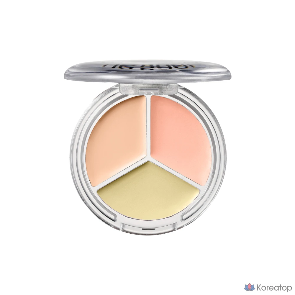 Консилер The Saem Cover Perfection Triple Pot Concealer Glow, оттенок 20N, 6 г, 1 шт., фото 2