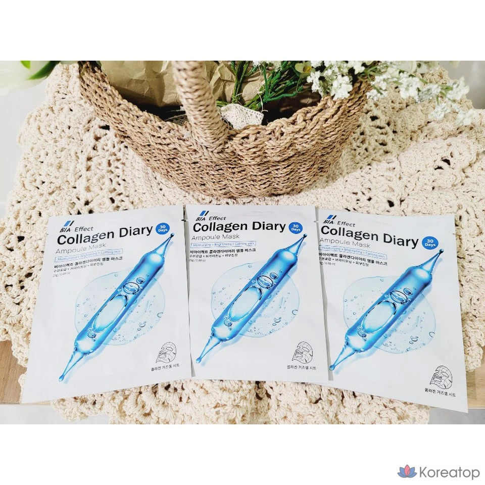 Ампульная маска BIEFECT Collagen Diary, 1 упаковка, 1 шт.