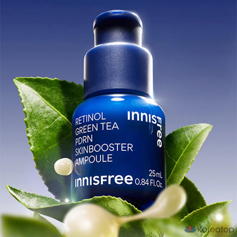 Ампула Innisfree Retinol Green Tea PDRN Skin Booster, 40 мл, 1 шт., фото 2