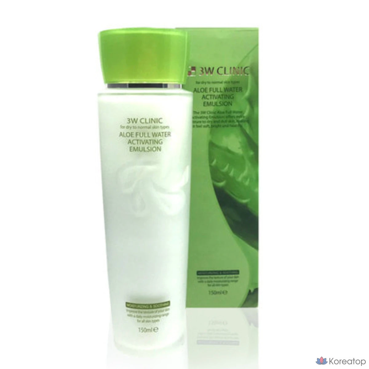 3W Clinic Алоэ вера Активирующая эмульсия, 1 шт., 150 мл