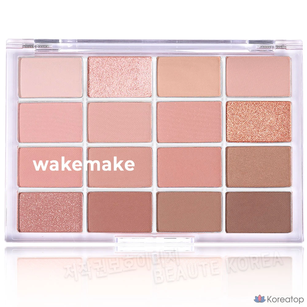 Палетка теней для век WAKEMAKE Soft Blurring Eye Palette, оттенок 05 Mute Coral Blurring, 1 шт.