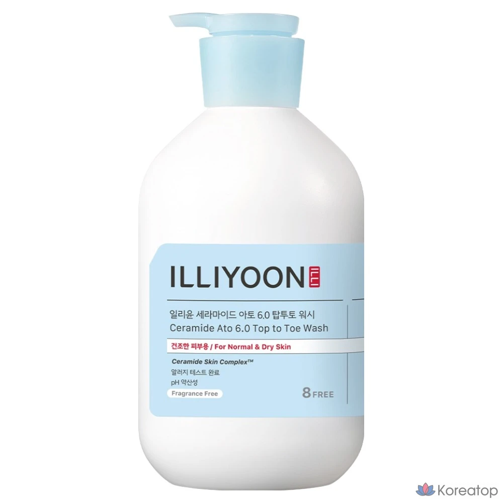 Гель для душа Illiyoon Ceramide Ato 6.0 Top-to-Toe, 1 л, 1 шт.