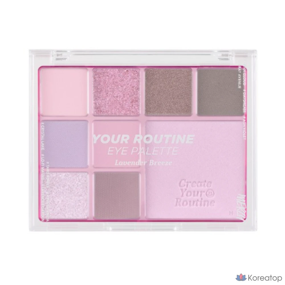 Палетка теней для век MERZY Your Routine Eye Palette, оттенок Lavender Breeze, 1 шт.