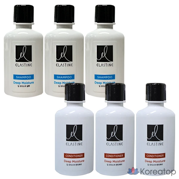 Шампунь Elastine Moisture 50 мл + кондиционер 50 мл, 3 комплекта