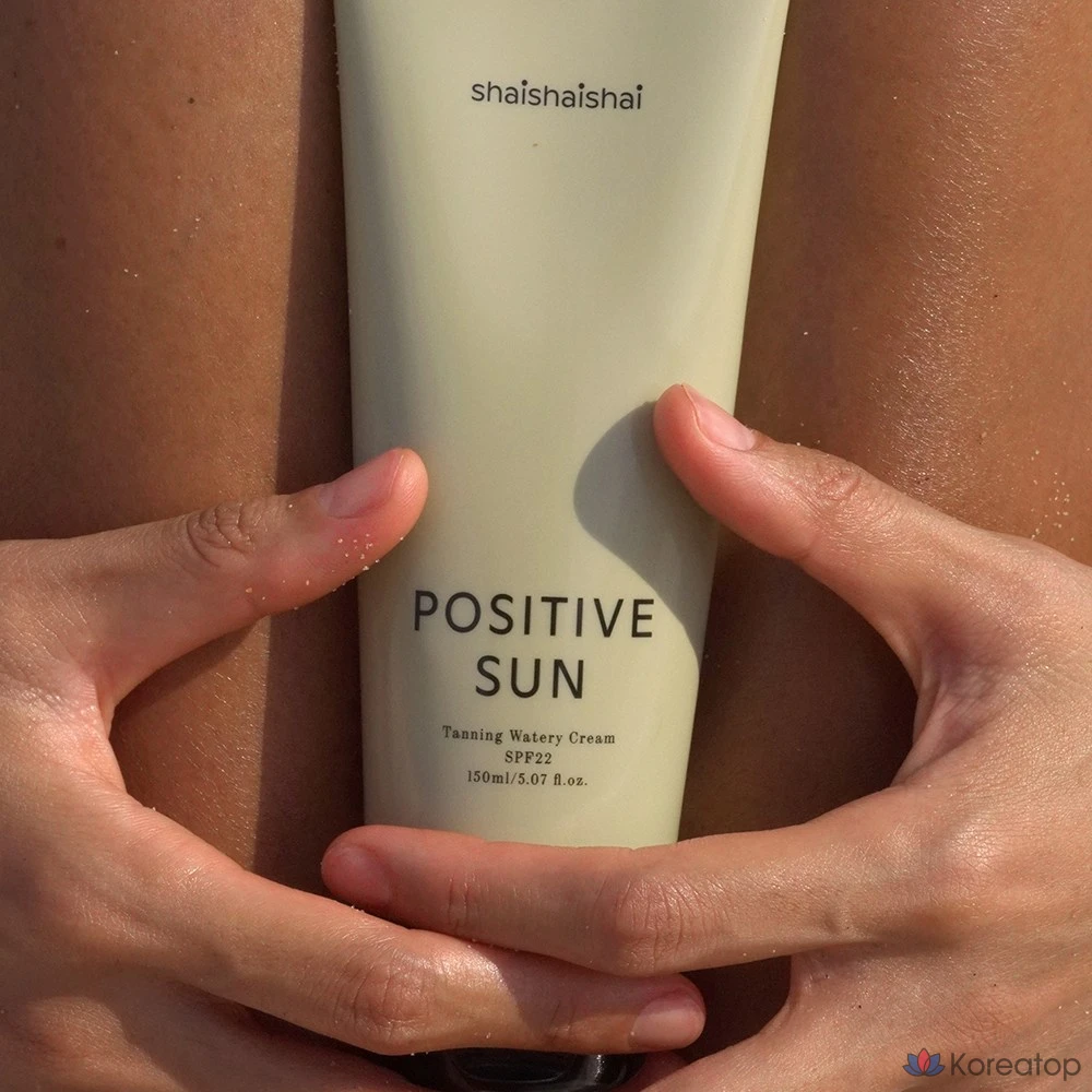 Солнцезащитный крем SHAISHAISHAI Positive Sun Watery Tanning Cream SPF22, 180 г, 1 шт., фото 2