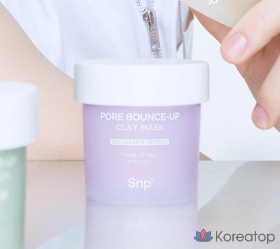 Маска для лица SNP Pore Tightening Clay Mask, 120 г, 6 шт., фото 2